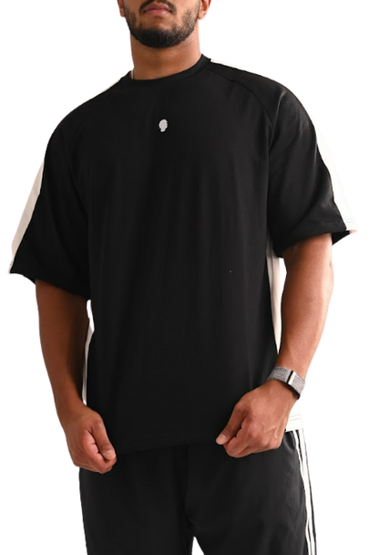 NOBLE BLACK OVERSIZED PUMP COVER TSHIRT