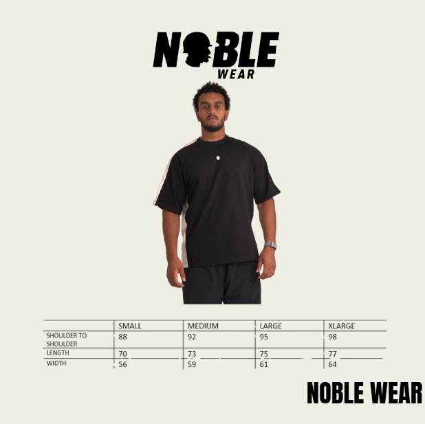 NOBLE BLACK OVERSIZED PUMP COVER TSHIRT