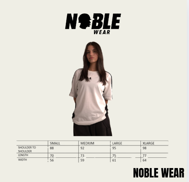 NOBLE WHITE OVERSIZED PUMP COVER TSHIRT