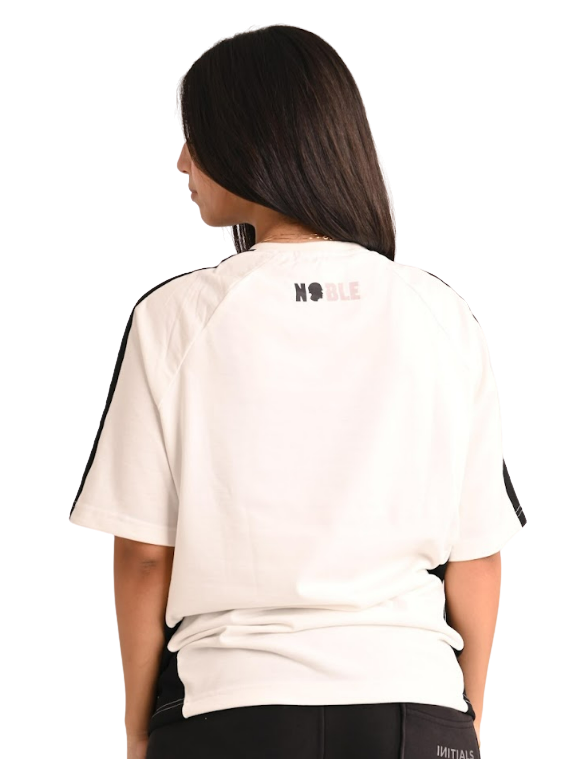 NOBLE WHITE OVERSIZED PUMP COVER TSHIRT
